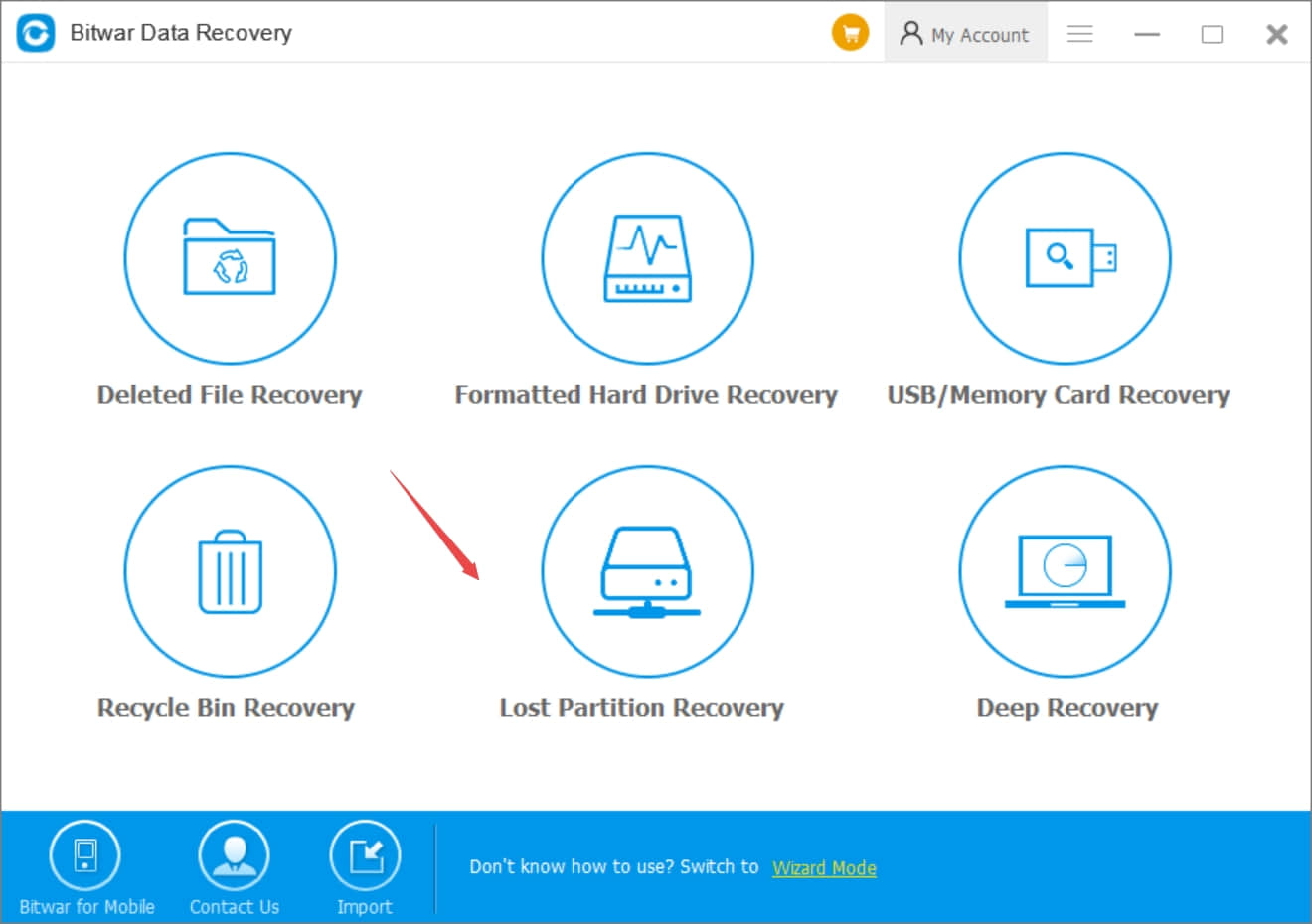 Bitwar Data Recovery 6.35 partition lost recovery