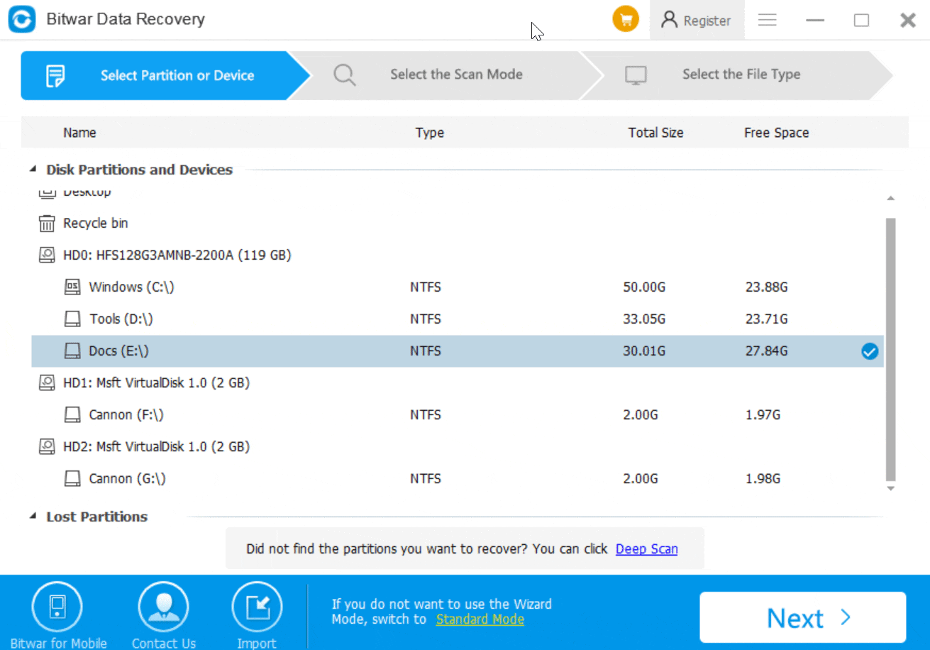 How to reset password on Bitwar Data Recovery?