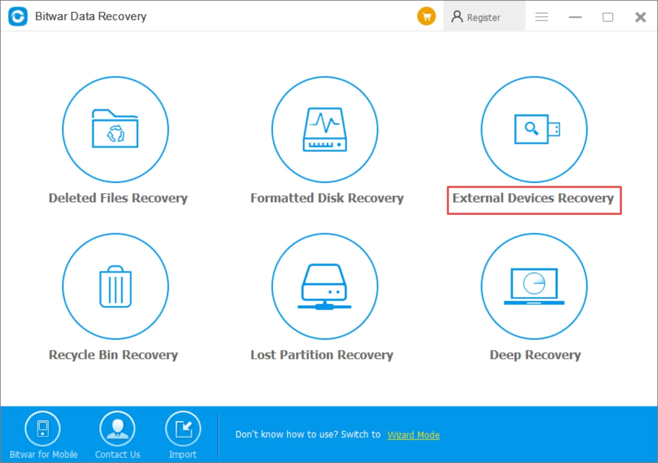 Fix SD Card Not Showing Files in PC with Bitwar Data Recover